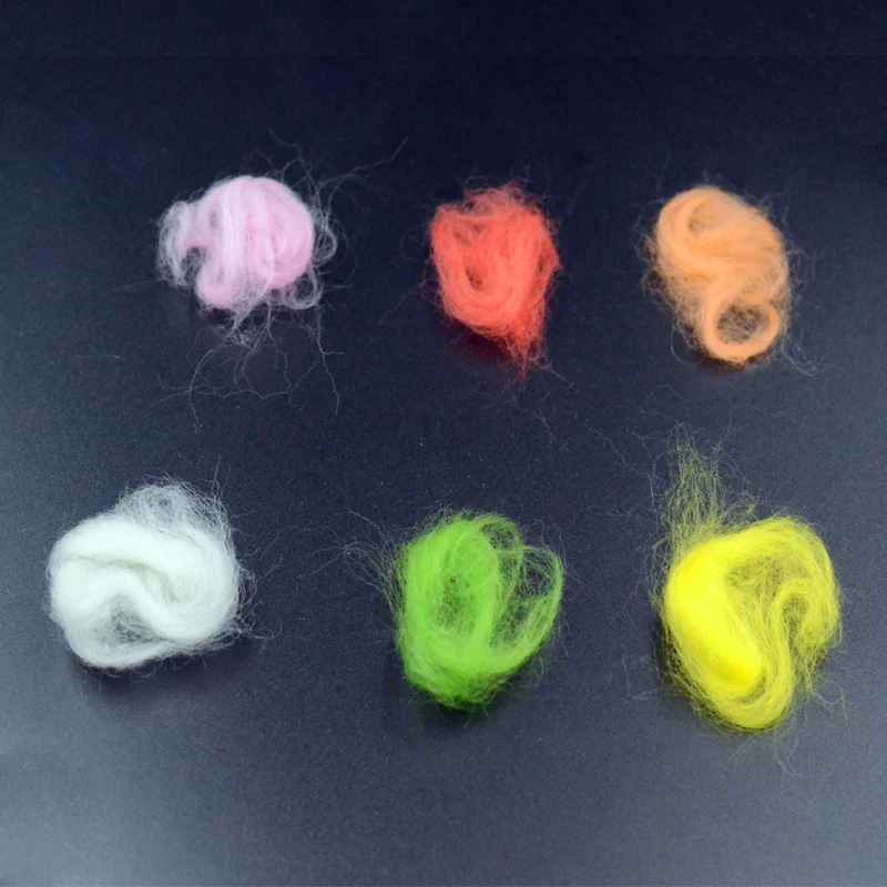 1bag Sculpin Wool Swimming Crab Patterns Fly Tying Materials 14colors Dubbing Natural Wool for Nymph Caddis Emergers Mayflies