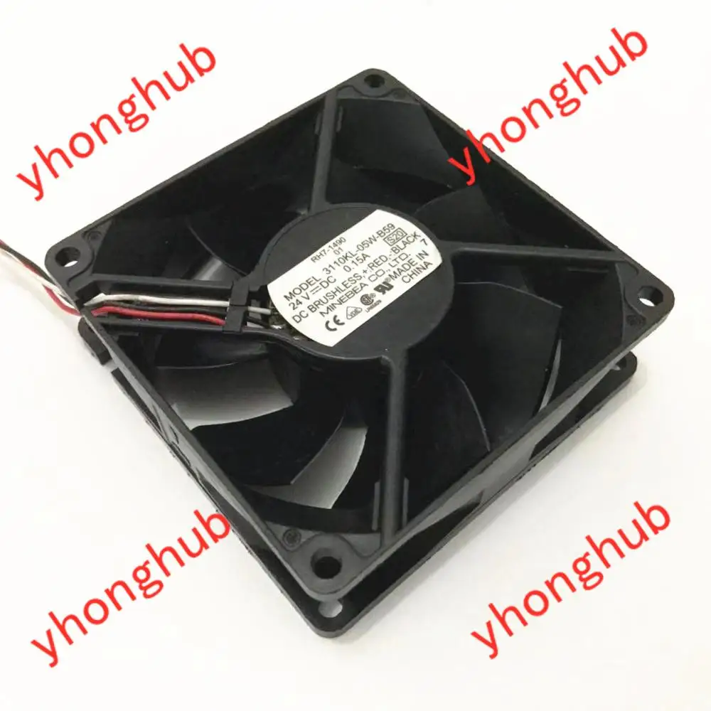 

NMB-MAT 3110KL-05W-B59 S20 DC 24V 0.15A 80x80x25mm Server Cooling Fan