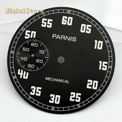 Parnis 38.9mm luminous black dial fit ETA 6497 or Sea gull 3600 series movement p704