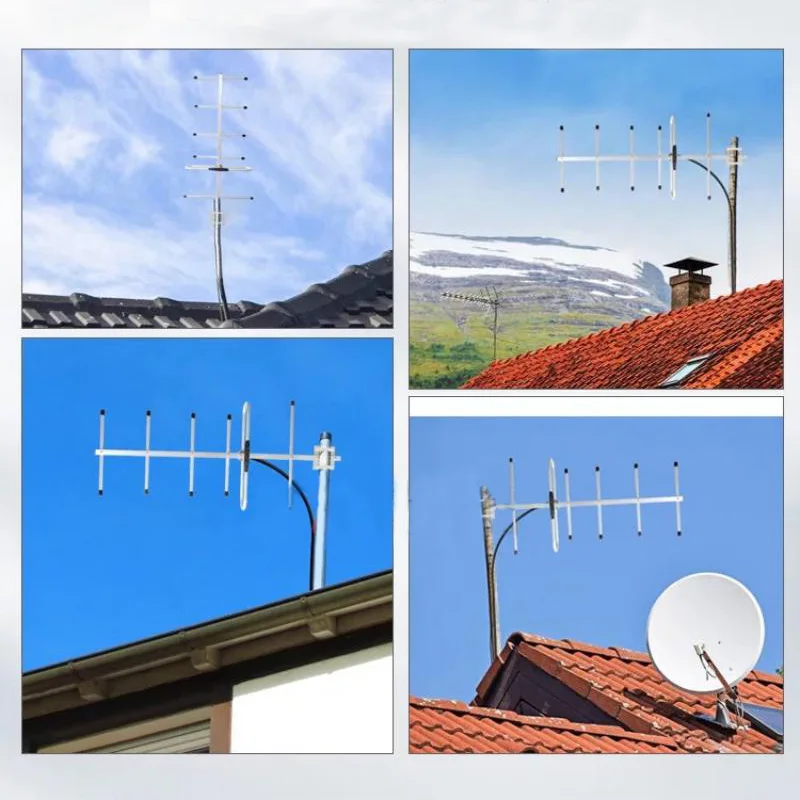 Imagem -06 - Uhf 433mhz de Alto Ganho Yagi Antenna 11dbi Rg58 3m Cabo Sma Conector Macho ao ar Livre Antena para Rádio Amador Th-uv8000d Uv82 Uv5r