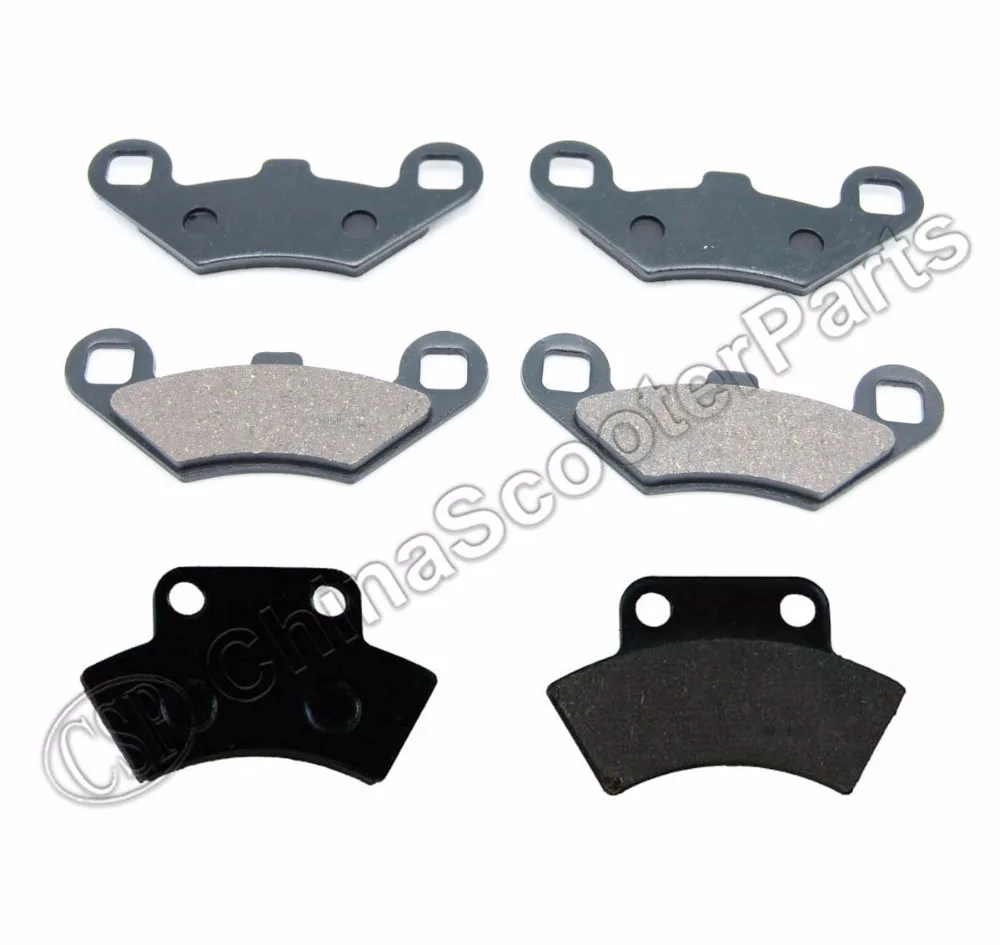 

3 Pairs Semi-metallic non-asbestos FRONT & REAR BRAKES PADS For 1996 1997 POLARIS 500 SPORTSMAN