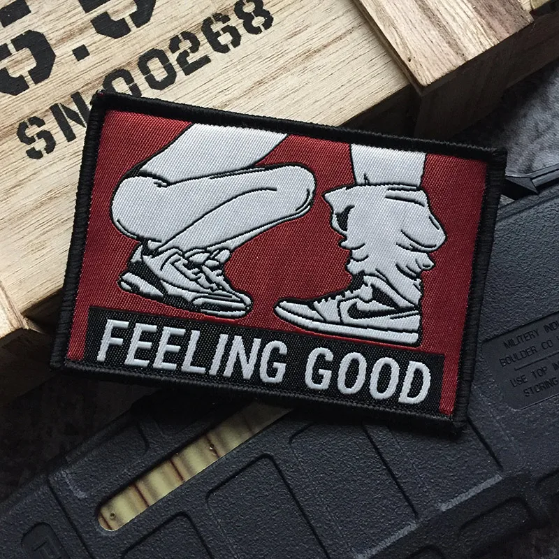 Sexy Funny Sex Adult Joke Patch ciesz się Suck FEELING GOOD Rock Punk BIKER brudna zabawa łatki odznaka dla