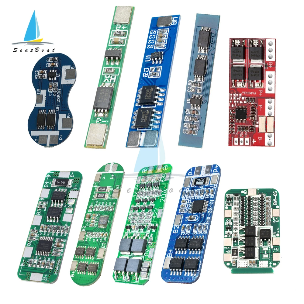 1S 2S 3S 4S 6S 3A 20A 30A Li-ion Lithium Battery 18650 Charger PCB BMS Protection Board For Drill Motor Lipo Cell Module