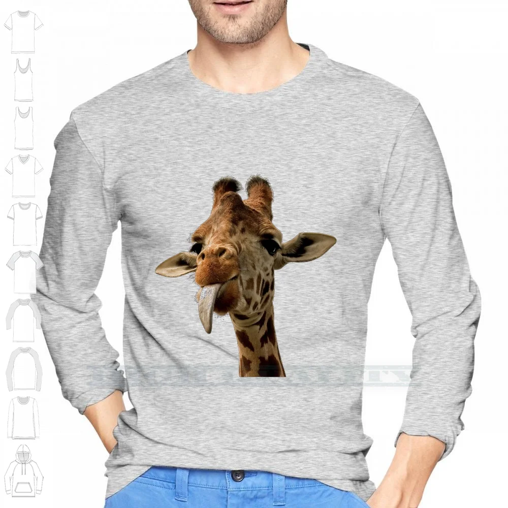 Giraffe Tongue! 100% Cotton T Shirt 2018 2017 Best Selling Best Sellers Classic Favourites Favorites Amazing Brilliant Funny image 3