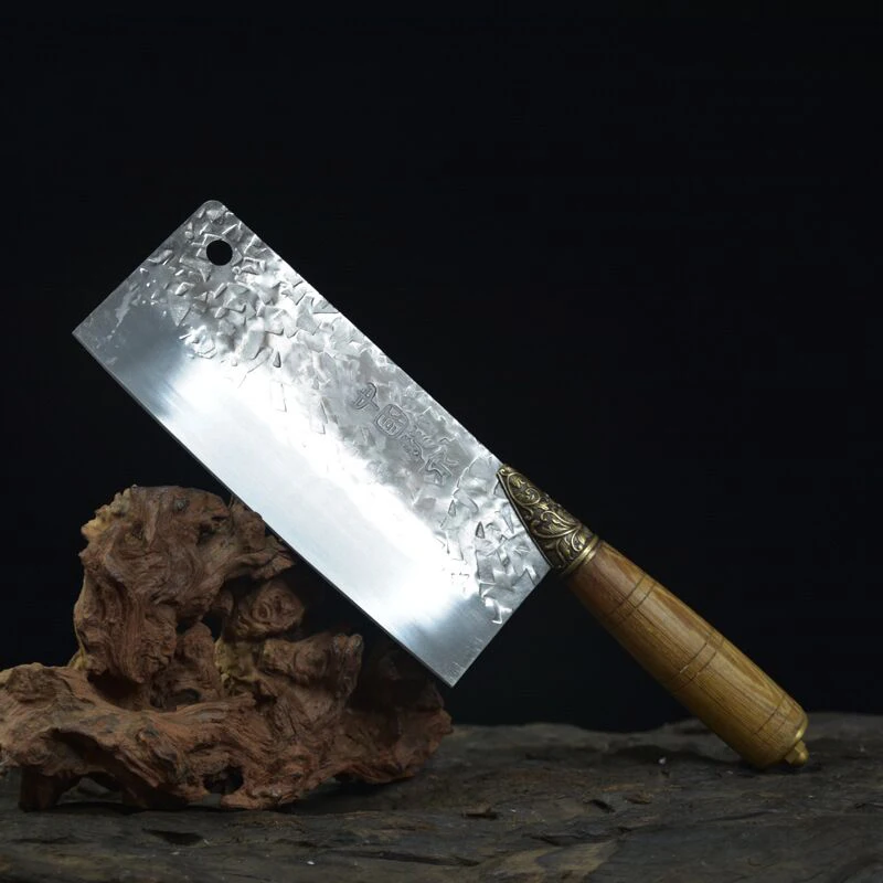 Slicing knife Household sharp chef knife Longquan handmade knife Kitchen knife Handmade forging knife 5Cr15MoV steel