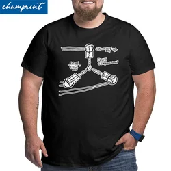 Men's T-Shirts BTTF Flux Capacitor Vintage Big Tall Tees Back to the Future Time Travel Movie T Shirt Oversized 5XL 6XL Clothes