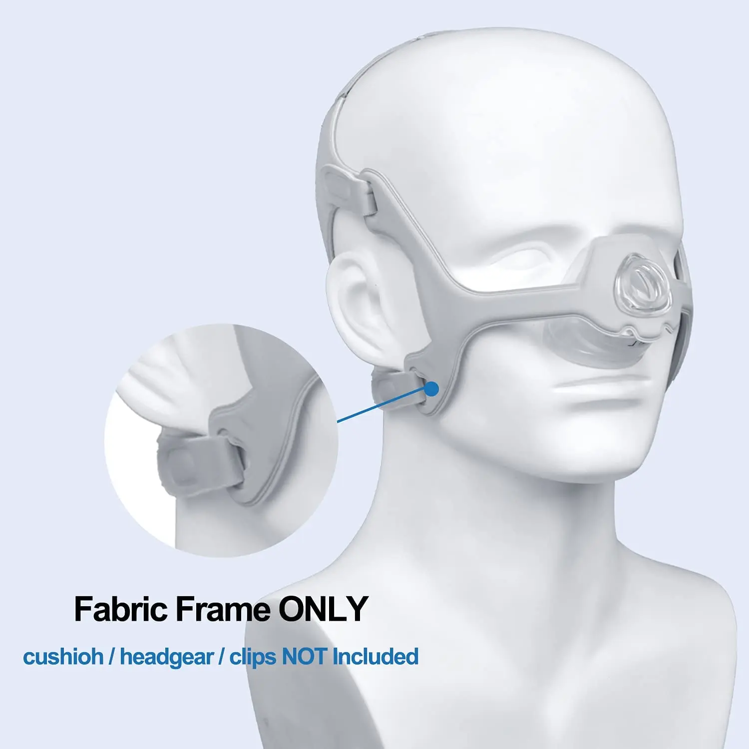 Wisp Nasal Mask Fabric Frame Original Comfortable Cushion Frame for Wisp Cpap Mask Without Headgear Sleep Apnea