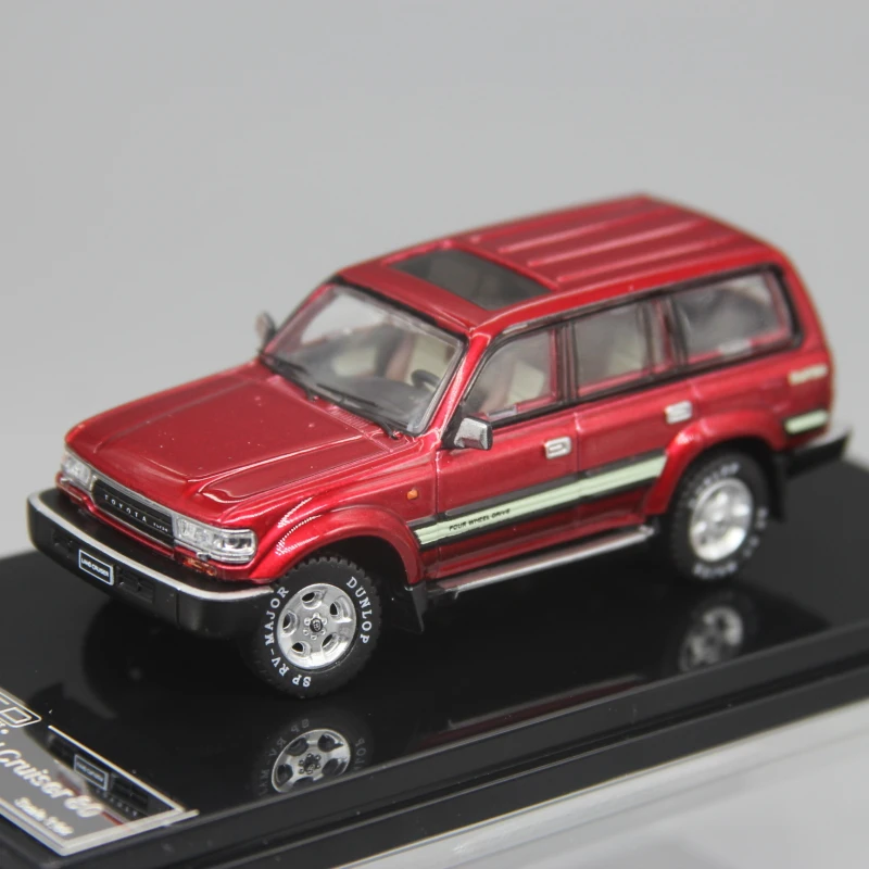 Gcd 1:64 toyotaランドクルーザーlc80 suvコレクションダイキャスト合金車モデル装飾