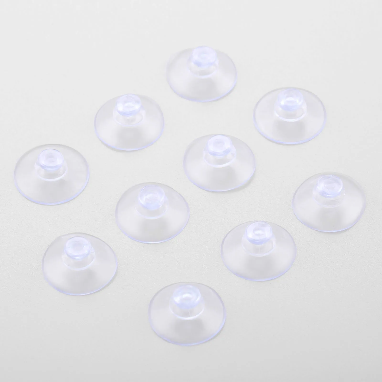 100Pcs 20mm Mushroom Sucker Pads Hook Hanger Clear Sucker Suction Cups For Window Kitchen Bathroom Doll Toy Fridge Car Glass