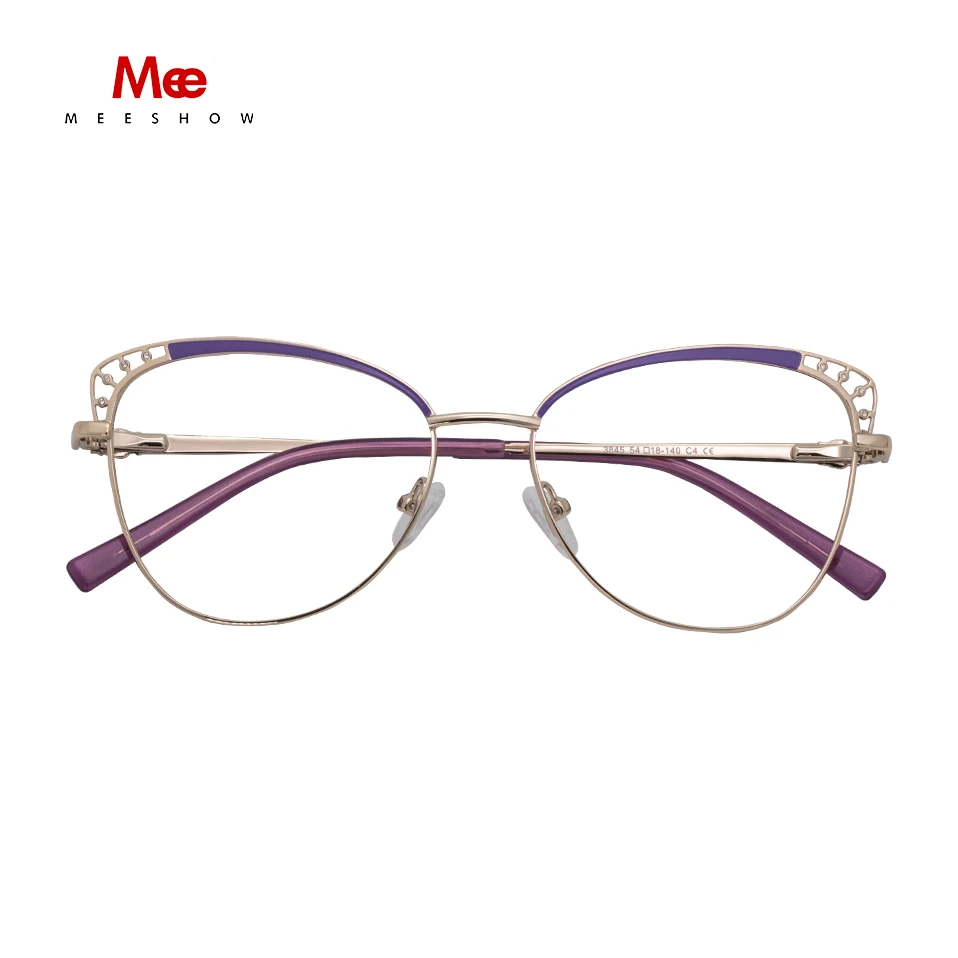 

MEESHOW Glasses Frame Brand women's eyeglasses cat eyes retro Myopia Optical Frames Diamond vintage Prescription glasses 6931