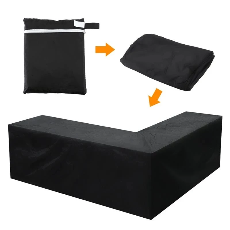 L Shape All-Purpose Covers Sofa Cover Rattan Patio Garden Furniture Protective Cover Outdoor Dust Covers