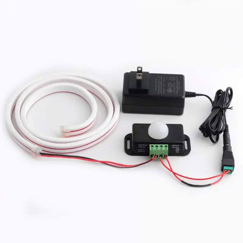 RCmall-Sensor de movimiento infrarrojo PIR, Minisensor piroeléctrico PIR con cabeza macho y hembra, CC de 12V-24V para Arduino