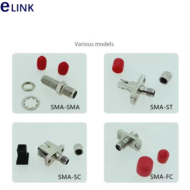 

10pcs SMA-ST SMA-SC SMA-FC fiber optic adapter metal optical fibre coupler ftth connector SMA905 SMA906 free shipping ftthELINK