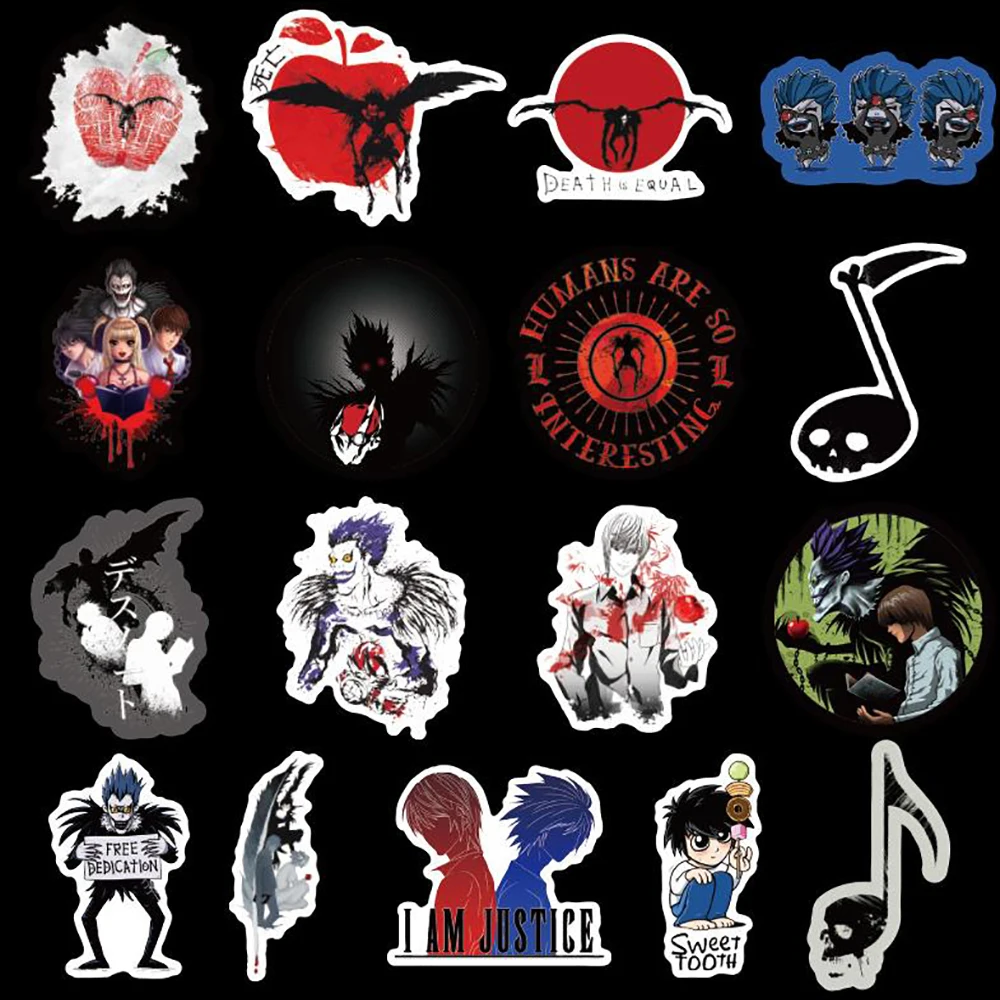 10/30/50PCS Anime Death Note Graffiti Stickers DIY Motorcycle Luggage Skateboard Cool Sticker Decals Classic Toy Gift for Kid