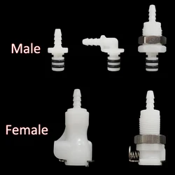 Quick Disconnect Fitting Coupler, Válvula de acoplamento, Inserir corpo, macho e fêmea, Quick Shut-Off mangueira conjunta, Tubo conector, 1, 8