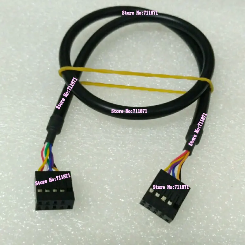 10p 10pin placa-mãe do computador desktop cabo de extensão usb frontal 8 cabo 10 pinos frontal usb fêmea para fêmea estender cabo linha fio