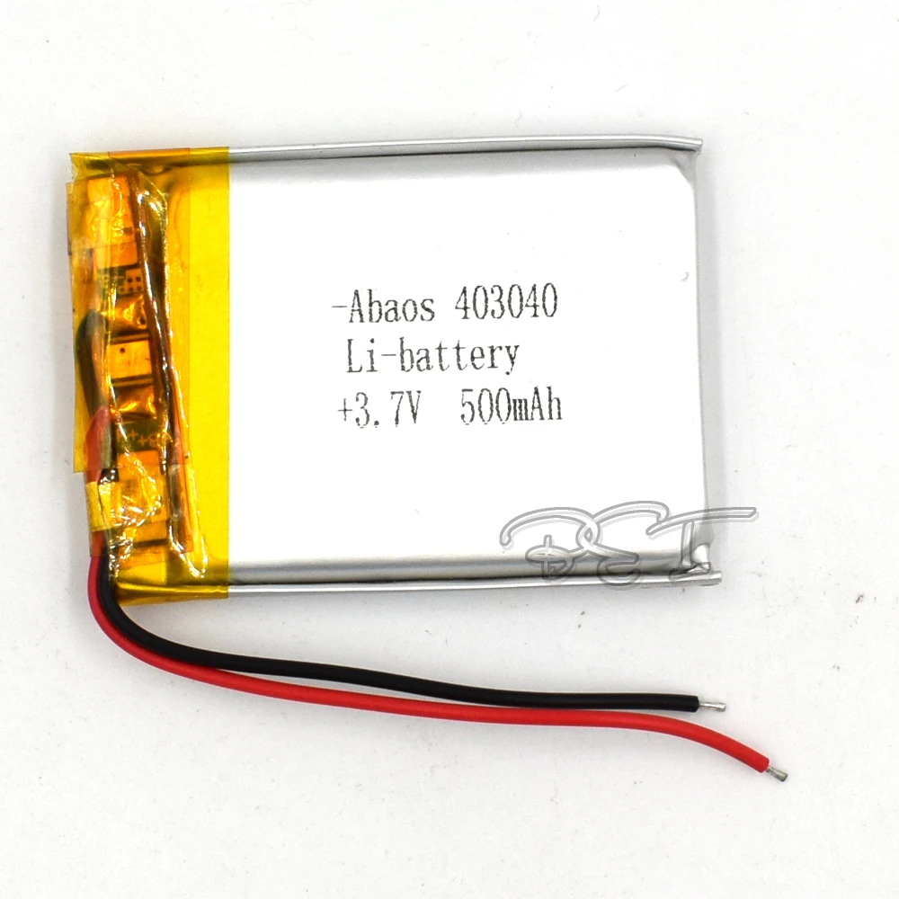 3.7V Polymer Lithium Battery 403040 Rechargeable Li-ion Cell 500mAh For MP5 Navigator GPS MP3 MP4 Ebook Speaker Camera