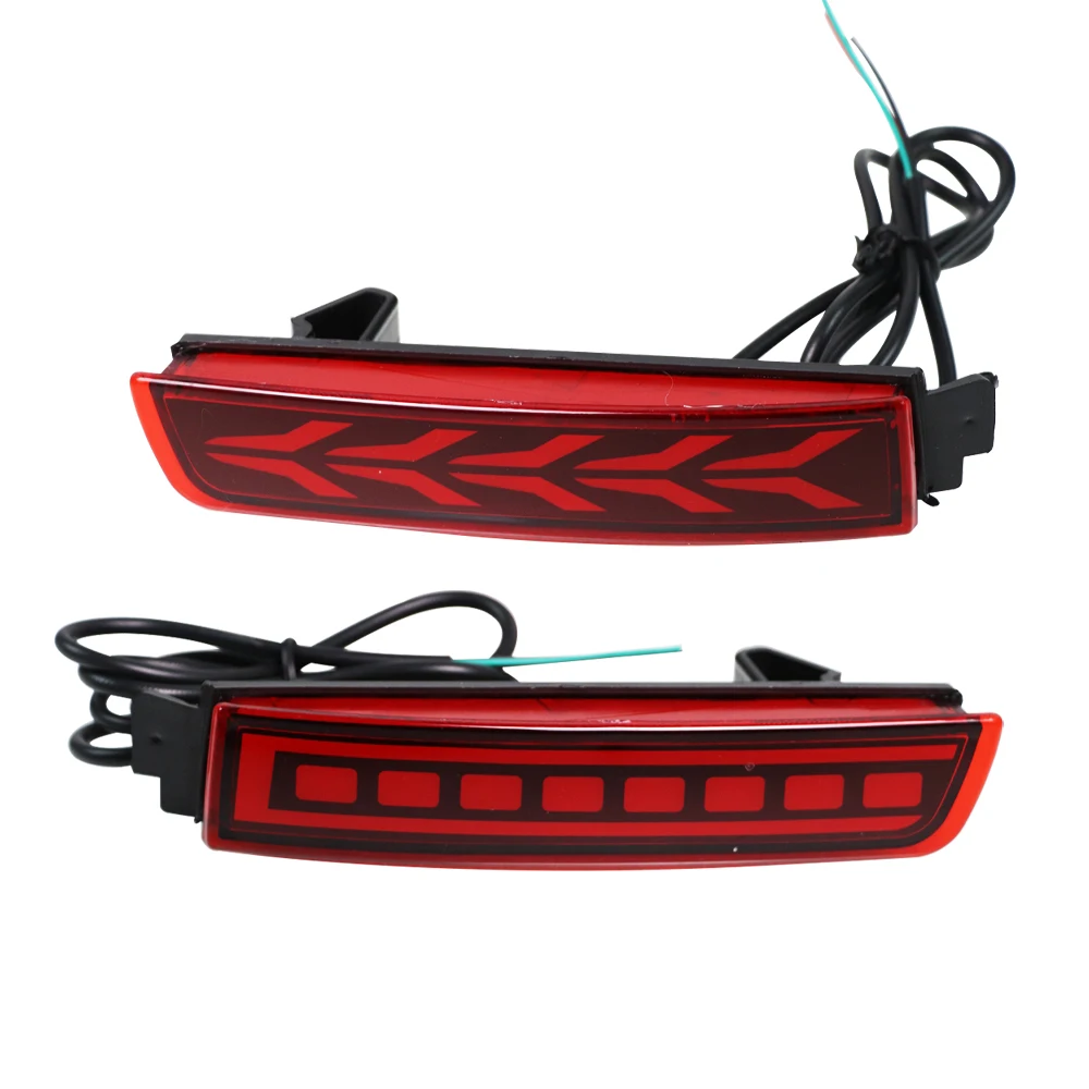 CSCSNL 1 Pair LED Reflector Lamp Rear Fog Lamp Bumper Light Brake Light For Infiniti FX35 FX37 FX50 2009 2010 2011 2012 2013