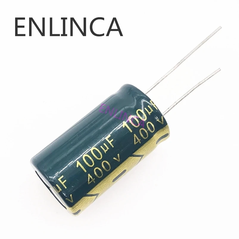 2 sztuk/partia 100UF 400V 100UF kondensator elektrolityczny aluminium rozmiar 18*30 T20 20%