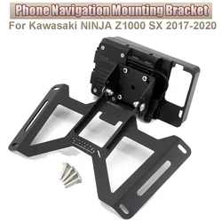 For Kawasaki NINJA Z1000 SX 2017-2021 GPS Smart Phone Navigation Mounting Bracket Adapter Holder 2021 2020 2019 2018 2017