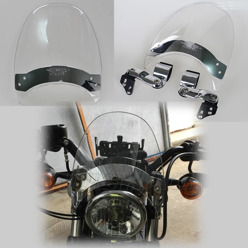 Windshield Windscreen For 1996 - 2014 Honda Shadow ACE Spirit  RS VT 1100 750 C C2 VT1100 VT750 VT750RS Front Fork Screen