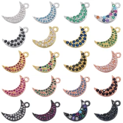 2Pcs/lot,Gold-Color Moon Charms Making Earrings Charms for Women DIY Handmade Jewelry Supplies Wholesale:VD445