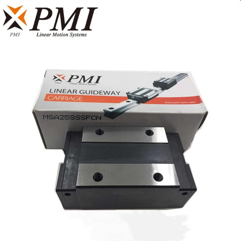 2 Stück Taiwan PMI MSA15S MSA20S MSA25S MSA30S -N Linearführungsschlittenblock MSA15SSSFCN für CO2-Lasermaschine CNC-Fräse – Detail 5