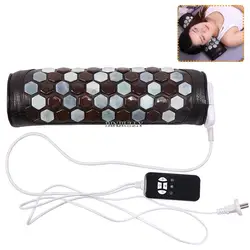 Tourmaline Heating Massage Pillow Collar, Electric Warming Neck Massager, Relief Cervical Muscle Pain Tension