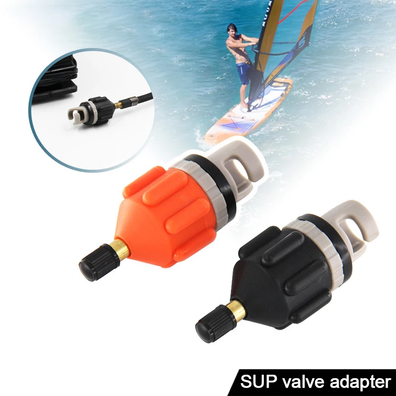 Adaptador de bomba inflable para Kayak, válvula de aire para bote de remos, nailon para tabla de SUP, piezas de Kayak, accesorios para barcos inflables, 1 ud.