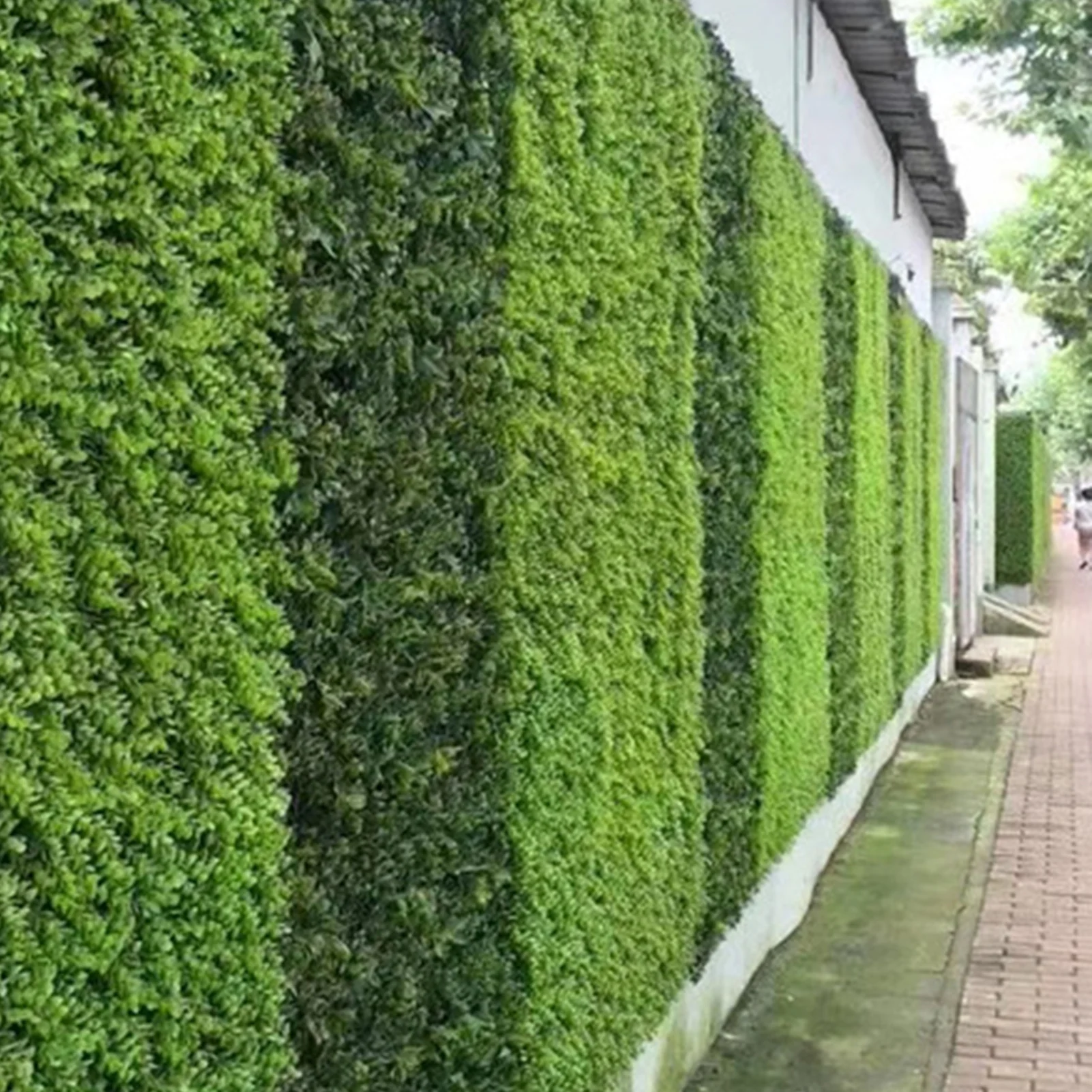 Artificial Plant Backdrop Panel UV Protected Privacy Hedge Screen Background Wall Decoration Indoor Green Lawn Home Decor