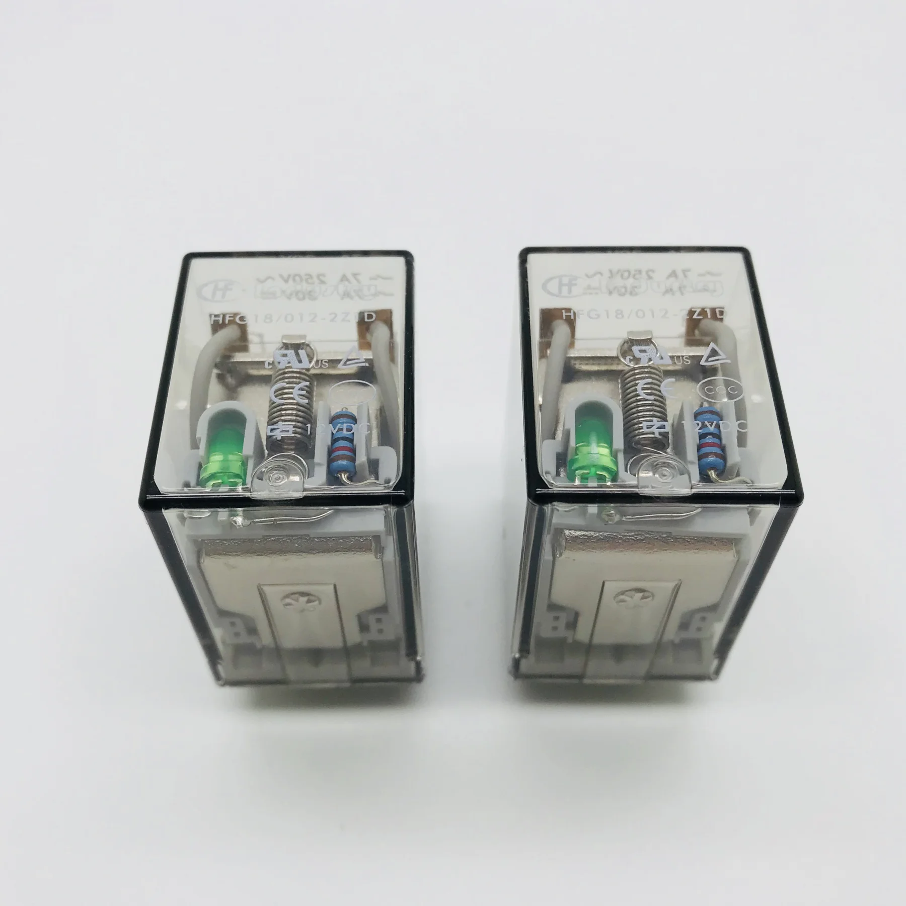 

HFG18-012-2Z1D 12VDC led 7A 250VAC relays