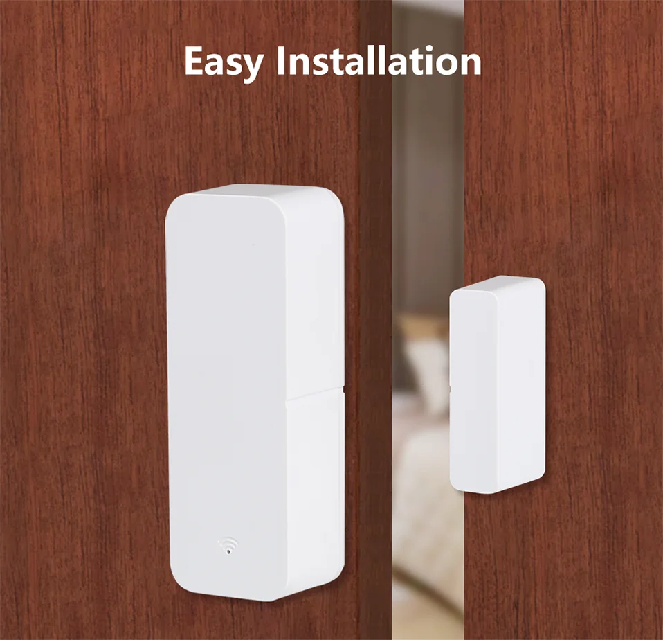 Tuya WiFi Zigbee Türsensor Kontaktsensor Offen Geschlossen Detektor Smart Home Alarm Sicherheitsschutz Arbeiten Sie mit Aleax Smart Life – Detail 8