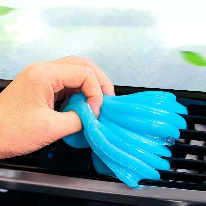 70g/160g Car Cleaning Soft Gel Clay Auto Vent Wash Interior Magic Dust Remover Slime Gel Home Computer Keyboard Dirt Cleaner