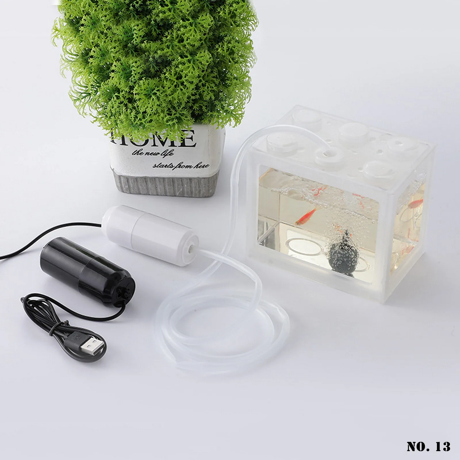 Small Aeration Pump, Rechargeable for Aquarium Oxygenation, Outdoor Fishing, Seafood Oxygenation, etc. 4 Colors to Choose