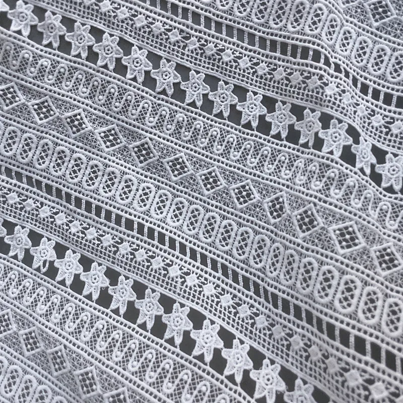 Hollow Water Soluble Lace Fabrics, Clothing Accessories, Wide, RS3768, 115cm