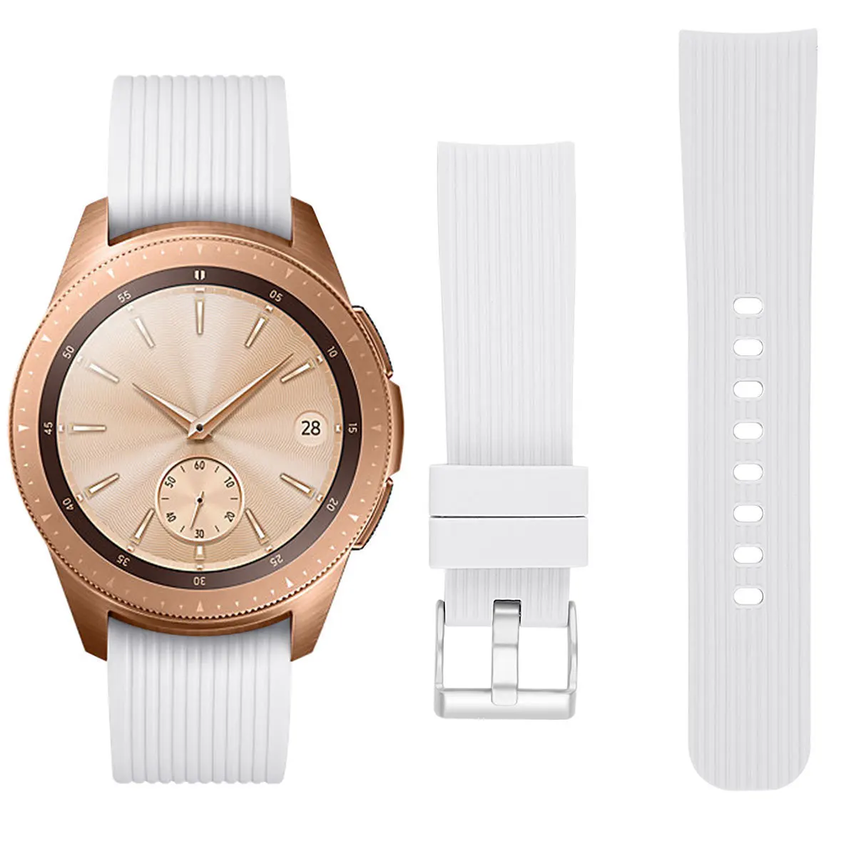 Correa de reloj para Samsung Galaxy, SM-R810 de 42mm, correa de SM-R600 deportiva, pulsera de repuesto, Correa deportiva para hombre, lazo de