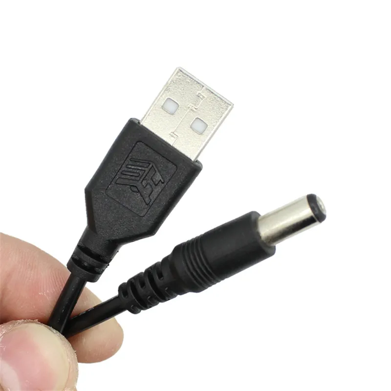 10 قطعة/الوحدة USB2.0 ميناء إلى 5.5*2.1 مللي متر 5 فولت تيار مستمر برميل جاك موصل كابل الطاقة