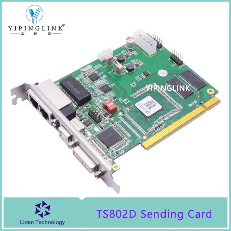 

Контроллер LINSN TS802D для внутреннего и наружного светодиодного видеостены P2.5 P3 P4 P5 P6 P8 P10, драйвер светодиодного дисплея