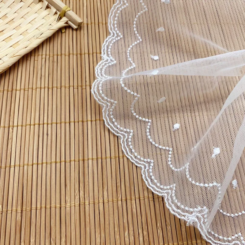 높은 품질 웨이브 코 튼 수 놓은 레이스 바느질 가구 액세서리 DIY 수 제 공예 재료