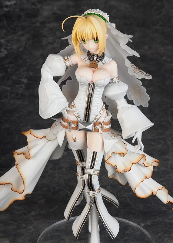 100% Original:FATE FGO Nero Claudius Wedding dress 1/6 PVC Action Figure Anime Figure Model Toys Figure Collection Doll Gift