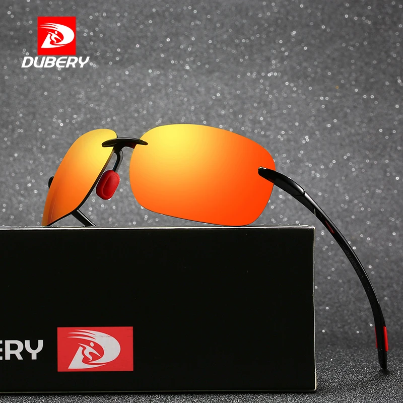 DUBERY Vintage Sunglasses UV400 Men's Sun Glasses For Men Driving Black Square Oculos Male 8 Colors Model 131