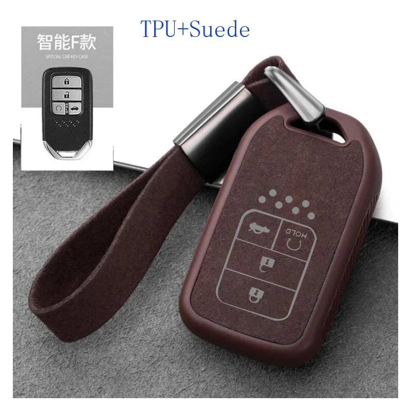 

Keyring Key Case Key Chain TPU suede For Honda CIVIC Accord Crv Avancier Urv Accessories for the car
