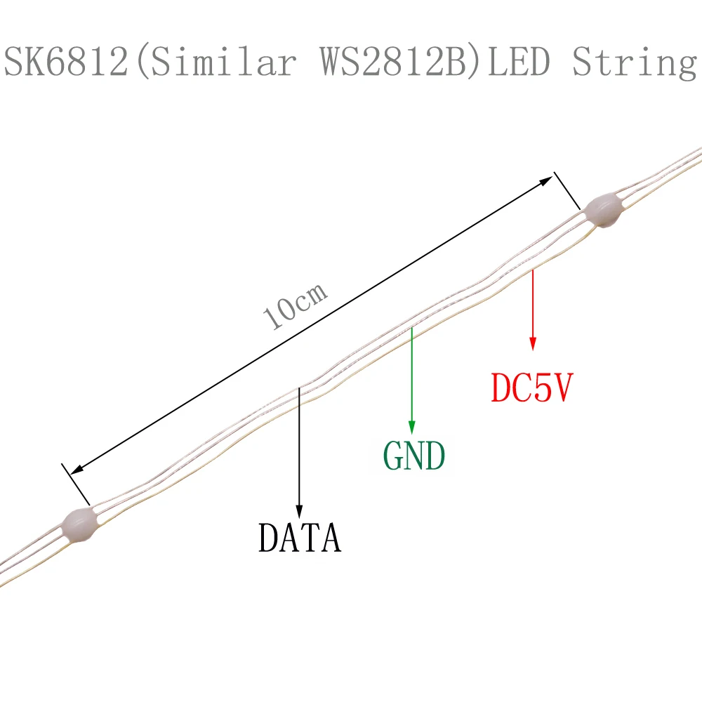 DC5V SK6812 LED String Christmas Lights for Bedroom WS2812B RGB Led Light Bluetooth Full Color Addressable Individually 2/5/10m