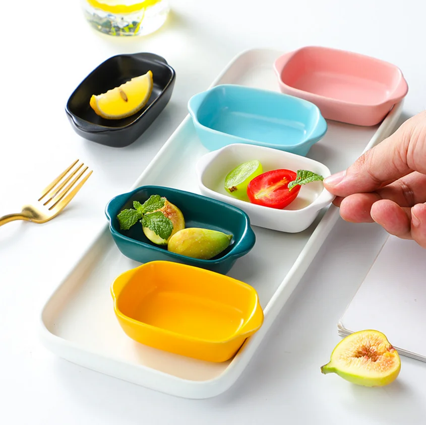 Creative home mini dish soy sauce mustard amaural dish pottery cute little taste dish vinegar dish seasoning sauce dish