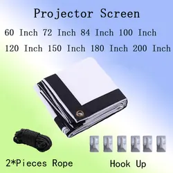 Thinyou Klapp weiche einfache Projektor bildschirm 60inch72inch84inch100inch120inch150inch180inch200inch zoll 16:9 outdoor HD vorhang