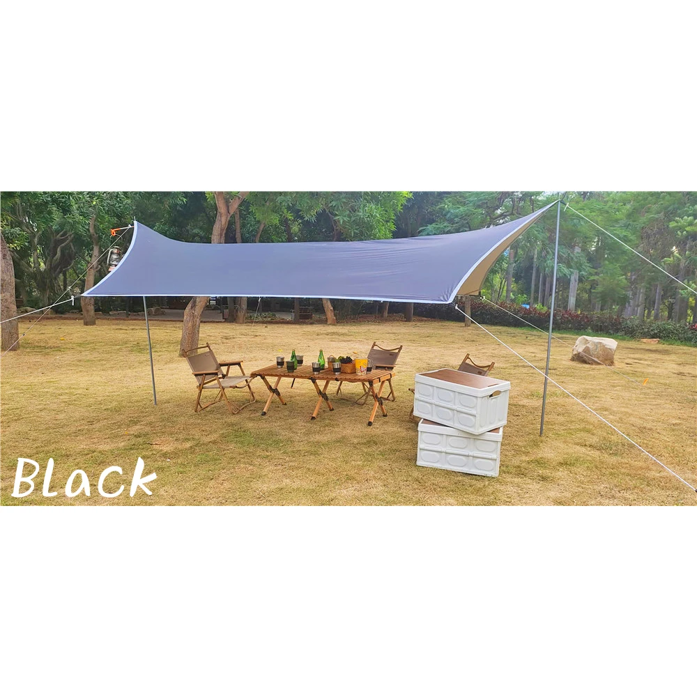 3x4 Outdoor Tarp Tent Waterproof Sun Shelter for Tourism Picnic Hexagon Sunshade Canopy Camping Awning Pergola Flysheet 3x4