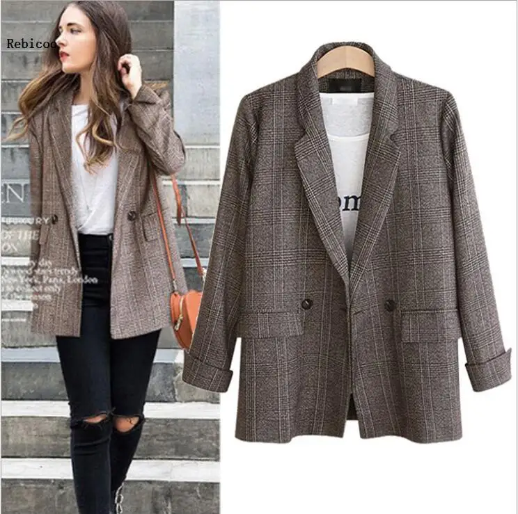 British Style Fashion Womens Notched Lapel Pocket Button Work Office Blazer Jacket Suit