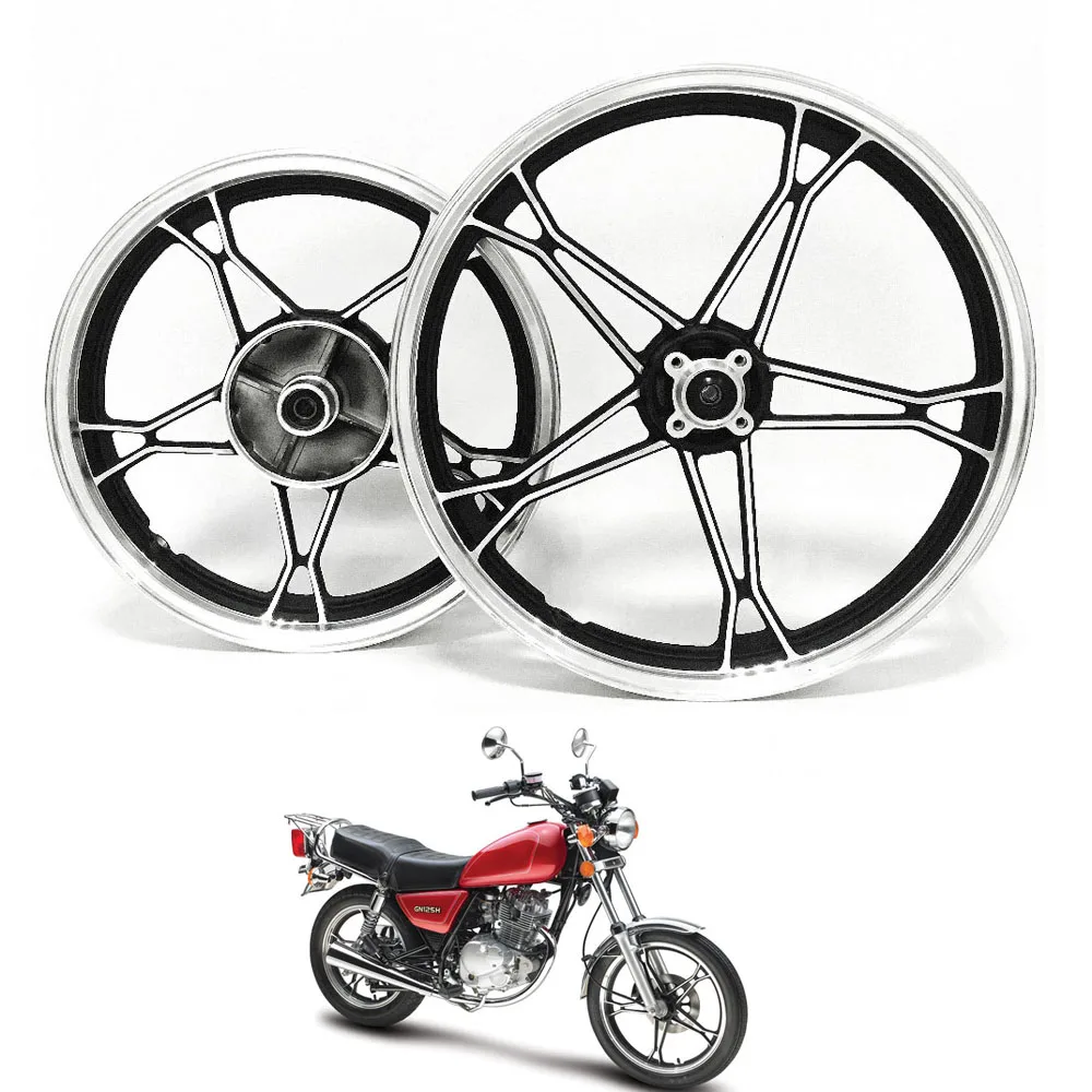 Aluminiowa felga motocyklowa do Haojue Suzuki Lifan Dayang Qingqi Qjmotor GN125 QJ125 HJ125-8 Przednia 1.60-18 Tylna 2.15-16