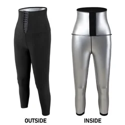 Corpo shaper calças sauna shapers suor quente sauna efeito emagrecimento calças de fitness curto shapewear workout gym leggings calças de fitness