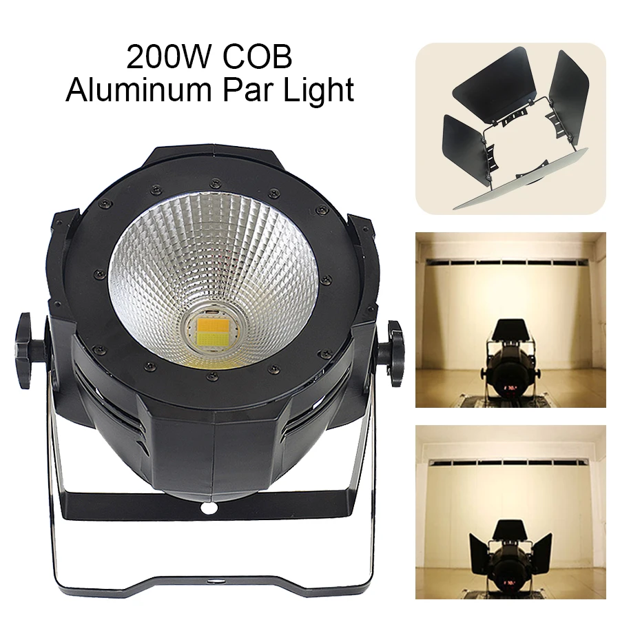 100W LED COB Cool And Warm White Aluminum House Par Lights With Flightcase DJ Stage Effect For Clubs Concert Productions